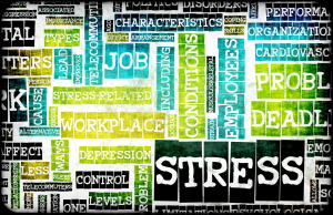 Stress From Job and Work Problem Concept